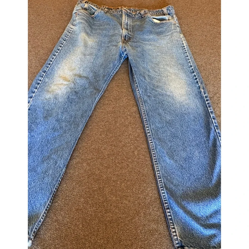 Vintage Levis 505 Orange Tab Jeans Mens 40 (36) x30 Made in USA Straight Denim